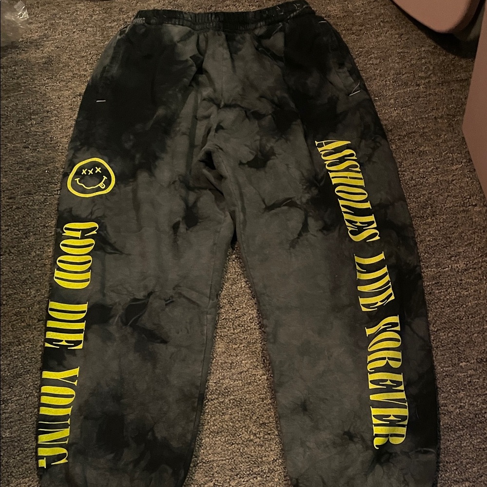 ALF Black and Yellow Graphic Joggers